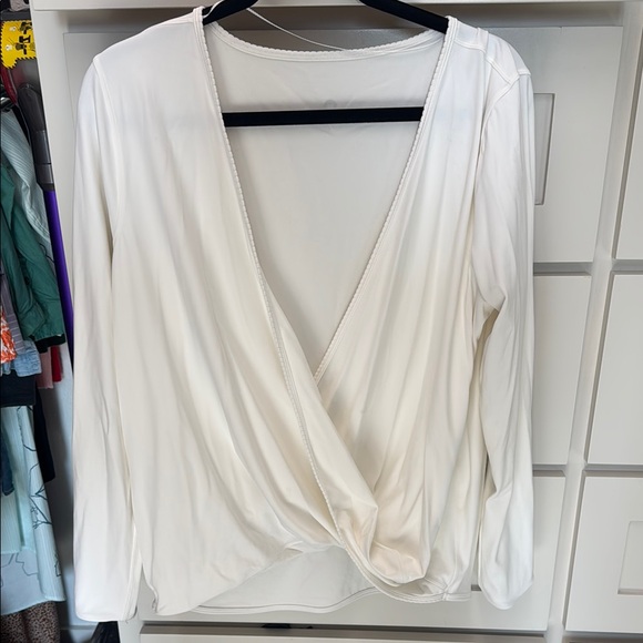 lululemon athletica Tops - Lululemon White Wrap Top